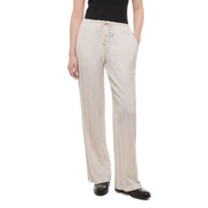 NWT Helmut Lang crush drawstring waist pants in  Ivory  Size S